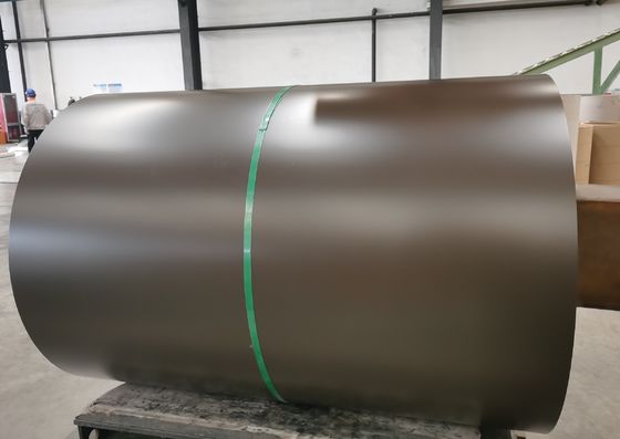 Brązowa cewka kolorowa Alucynkowy metalu podstawowego PPGL AZ100 Do rynsztoka i dachu Panel wstępnie pomalowany PPGI PPGL