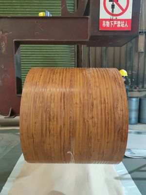 Printech kolorowa cewka 50-letnia gwarancja 3003H24 Aluminiowa cewka 0,80*1200 PVDF Drewno ziarna Printech kolorowa cewka powlekana