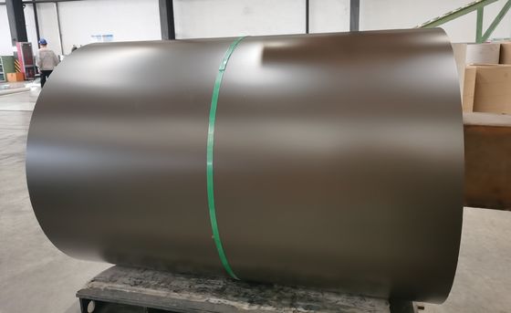 0.45mm 1200mm AZ150 PPGL Pre Finished Kolorowe cewki stalowe Brązowe S320GD Do pokrycia dachu
