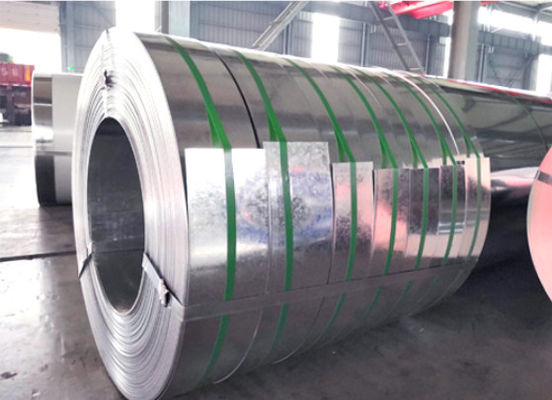 Rury galwanizowane z wykorzystaniem 0,50*182mm Galwanizowane taśmy stalowej Gi Tape Gp Slit Coil