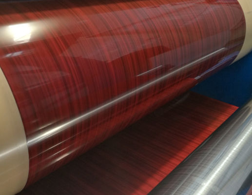 0.4-2.5mm PVDF Aluminiowa cewka pokryta ziarnami drewna 50 lat gwarancji na dekorację ścian zewnętrznych