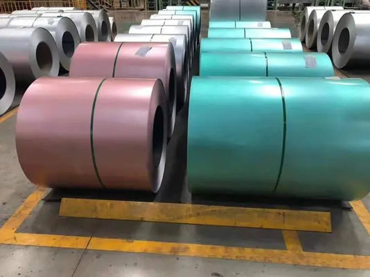 Dom ze stali lekkiej G550 Stal konstrukcyjna AZ150g Galvalume Steel Coil AFP 55%Allu-Zinc Steel Slit Coils Anti-Finger Print