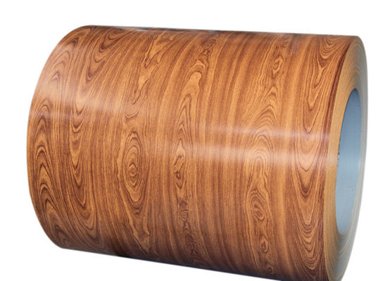 3003H24 H26 Aluminiowa cewka PVDF Printech Wooden Grain Color Coil 50-letnia gwarancja 1,2 mm Colour Coated Coil