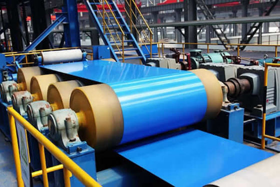 PVDF Pre-Painted Aluminium Coil RAL5017 Traffic Blue HDP 3003 H24 H26 100MEK Odporność