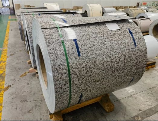 Aluminiowe cewki Panele fasadowe 3003H26 Drzewo Ziarno Marmurowe Ziarno Do pokrycia budynków